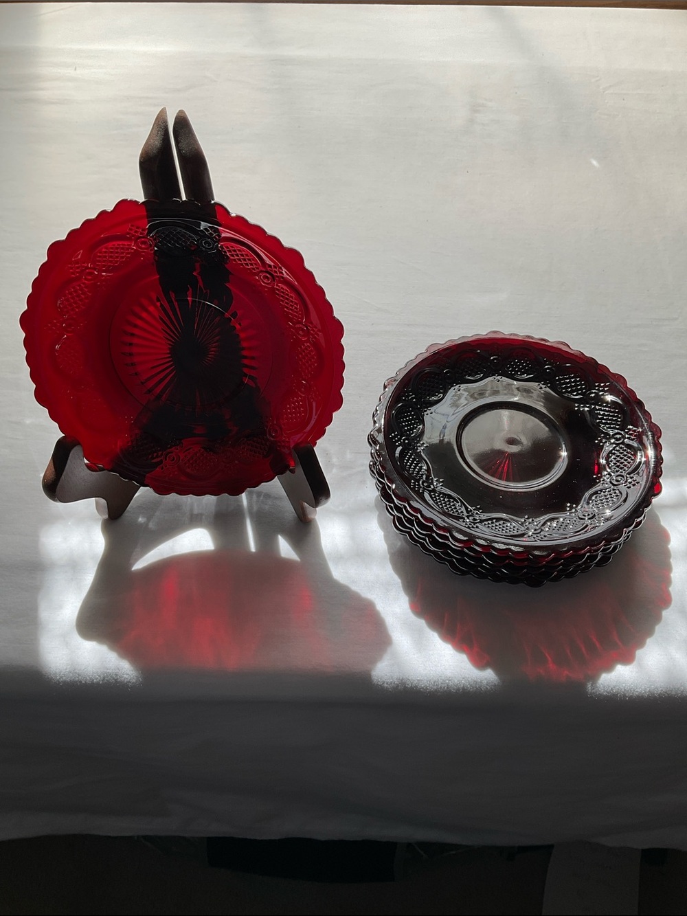 Cape Cod Ruby Red Cup Saucer